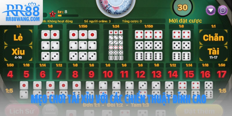 Mẹo chơi tài xỉu với các chiến thuật đỉnh cao